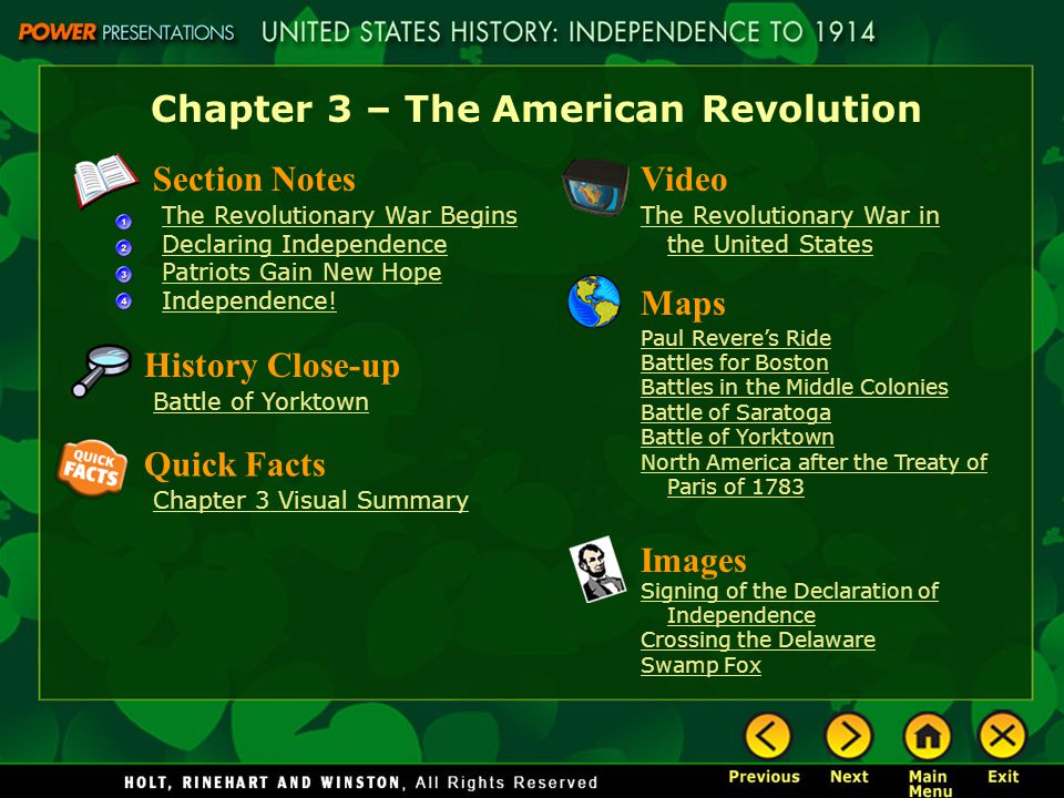 American Revolutionary War (1775-1783)